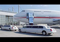 stretchlimo fuer flughafentransfer